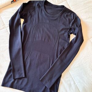lululemon navy blue swiftly tech long sleeve